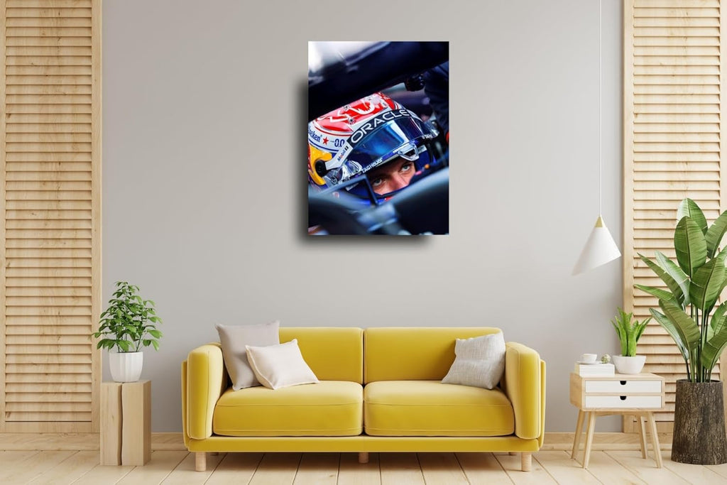 Formula 1 Poster – Red Bull Driver Focused Eyes Motorsport Wall Art – F1 Racing Print for Home, Office, Gym, Man Cave (Unframed, A3 Size)