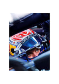 Formula 1 Poster – Red Bull Driver Focused Eyes Motorsport Wall Art – F1 Racing Print for Home, Office, Gym, Man Cave (Unframed, A3 Size)