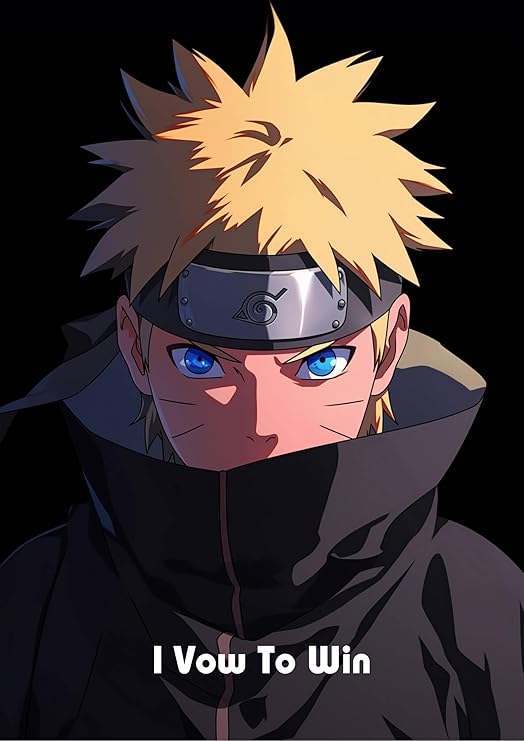 Naruto Motivation Poster | I vow to win| Anime inspirational poster for you home, office or dorm space