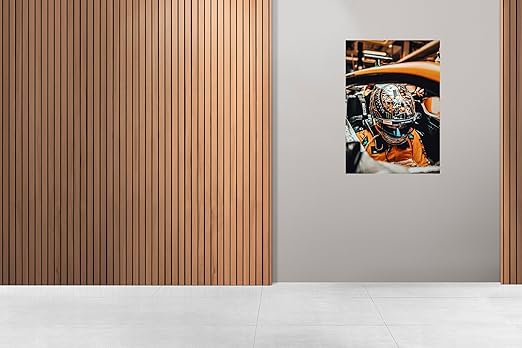 Lando Norris McLaren F1 Helmet Close-Up Poster | Formula 1 Racing Driver in Cockpit | Motorsport Wall Art Print for Fans & Collectors | Unframed (Size-A3)