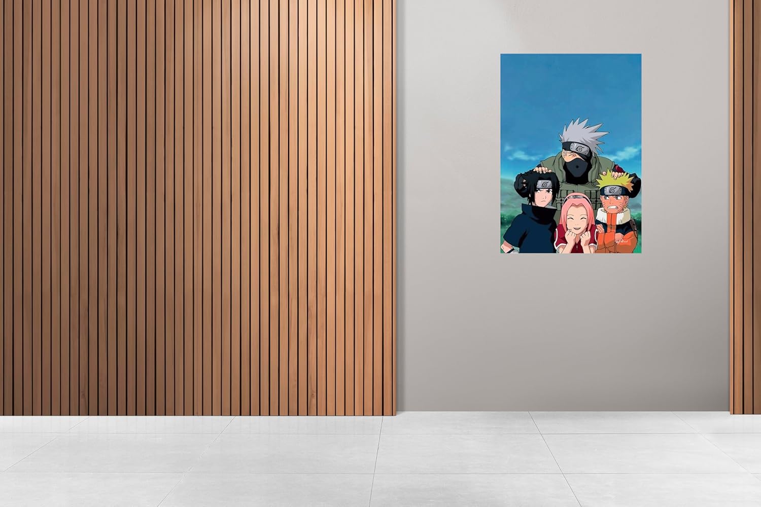Naruto Team 7 Poster | Kakashi, Naruto, Sasuke & Sakura Wall Art Print | Anime Ninja Squad Manga Decor for Bedroom, Office or Dorm | Unframed Japanese Anime Gift